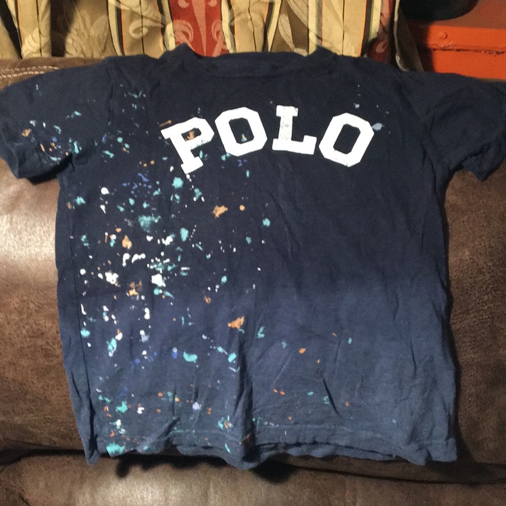 Boys gently used tyedye polo shirt